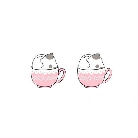 Cat Acrylic Stud Earring 29918607