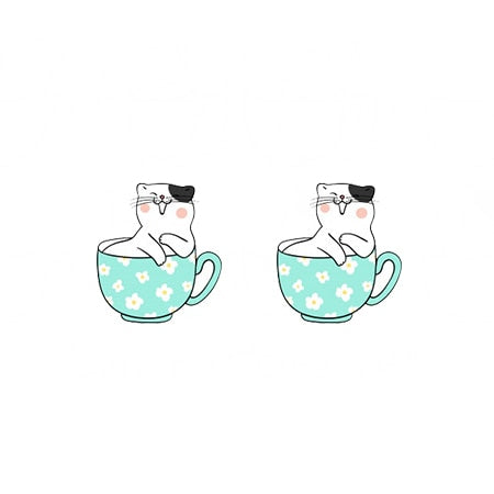 Cat Acrylic Stud Earring 29918607