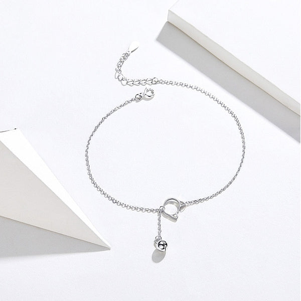925 Sterling Silver Cute Cat Anklet CQT003