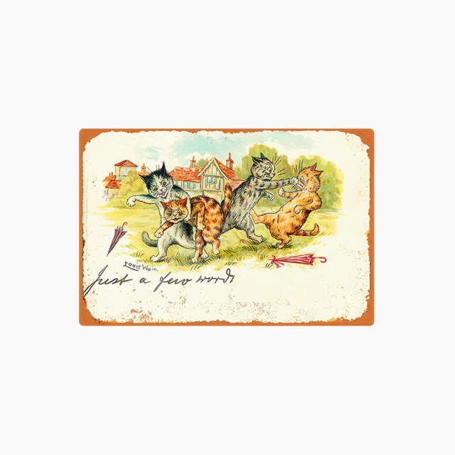 Cat Vintage Metal Tin Signs Home Wall Deco N306