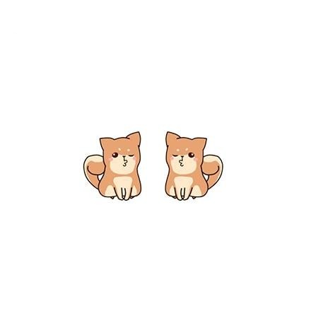 Shiba Inu Acrylic Stud Earring 35646930