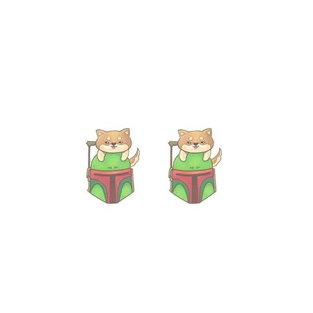 Shiba Inu Acrylic Stud Earring 35646930