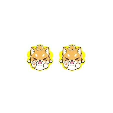 Shiba Inu Acrylic Stud Earring 35646930