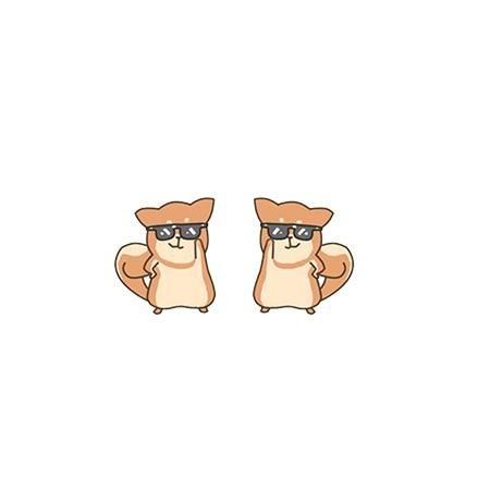 Shiba Inu Acrylic Stud Earring 35646930