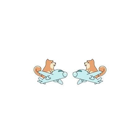 Shiba Inu Acrylic Stud Earring 35646930