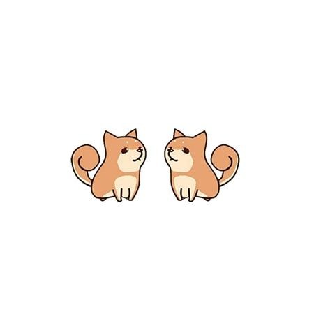 Shiba Inu Acrylic Stud Earring 35646930