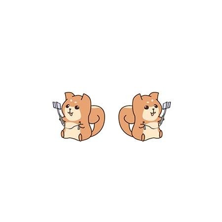 Shiba Inu Acrylic Stud Earring 35646930