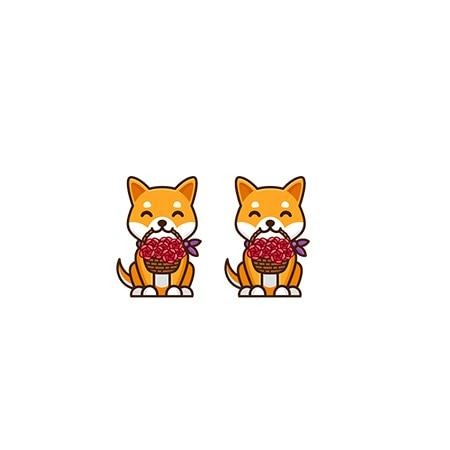 Shiba Inu Acrylic Stud Earring 35646930