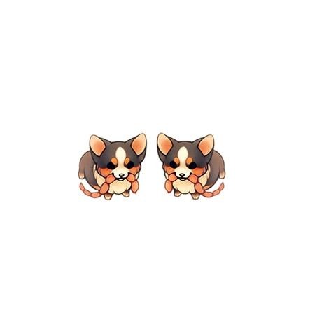 Shiba Inu Acrylic Stud Earring 35646930