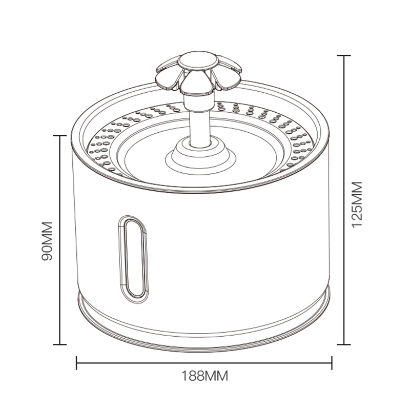 Pet Water Fountain Dispenser