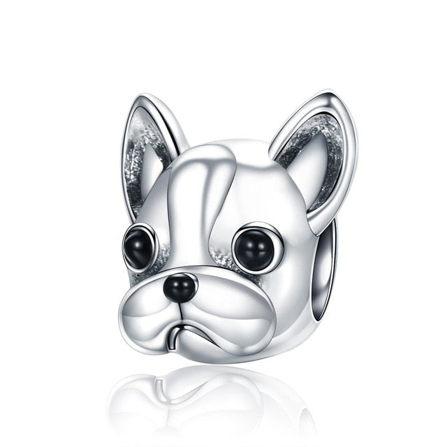 925 Sterling Silver Dog Charm for Bracelet/Pendant