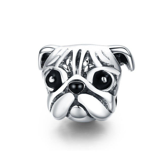 925 Sterling Silver Dog Charm for Bracelet/Pendant
