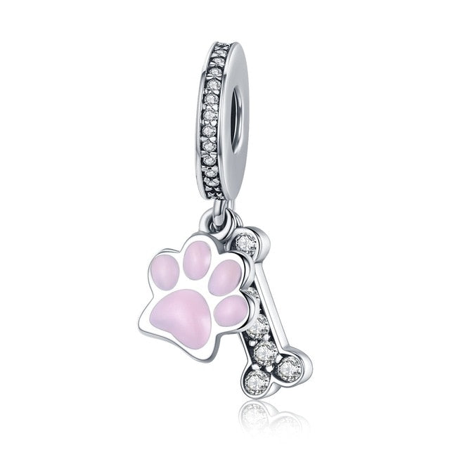 925 Sterling Silver Dog Charm for Bracelet/Pendant