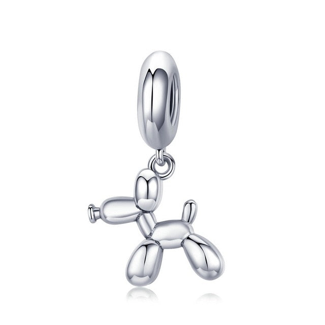 925 Sterling Silver Dog Charm for Bracelet/Pendant