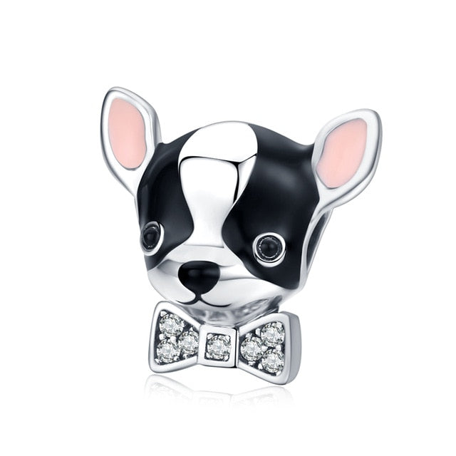 925 Sterling Silver Dog Charm for Bracelet/Pendant