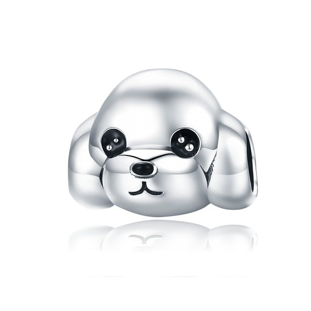 925 Sterling Silver Dog Charm for Bracelet/Pendant