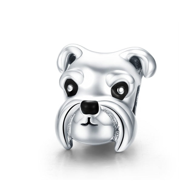925 Sterling Silver Dog Charm for Bracelet/Pendant