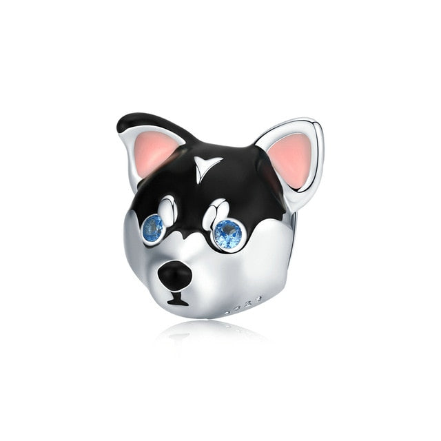 925 Sterling Silver Dog Charm for Bracelet/Pendant