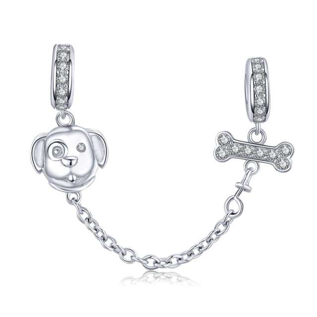 925 Sterling Silver Dog Charm for Bracelet/Pendant