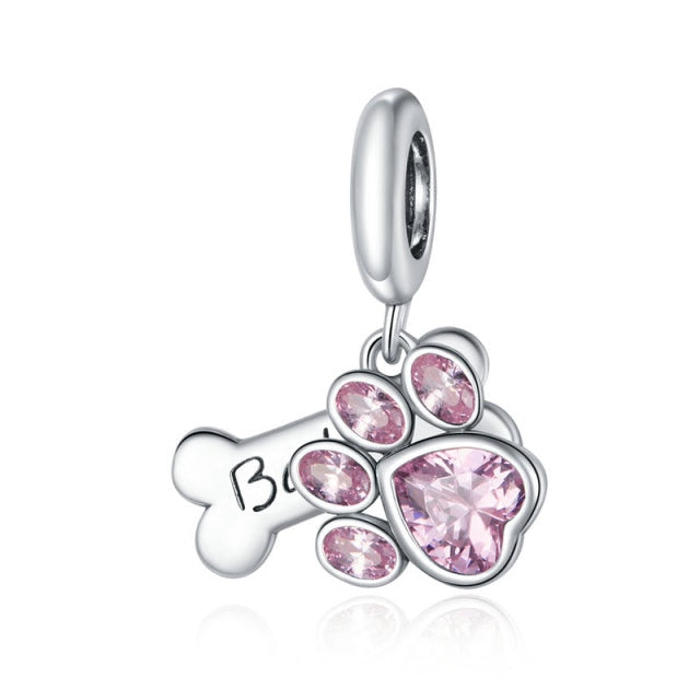 925 Sterling Silver Dog Charm for Bracelet/Pendant