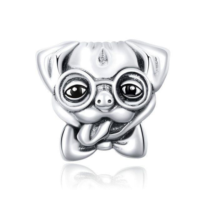 925 Sterling Silver Dog Charm for Bracelet/Pendant