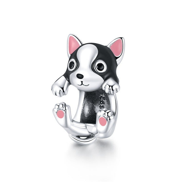 925 Sterling Silver Dog Charm for Bracelet/Pendant