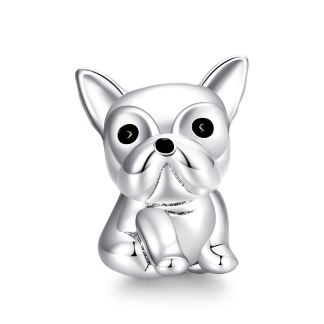 925 Sterling Silver Dog Charm for Bracelet/Pendant