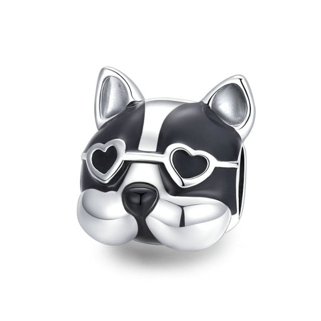 925 Sterling Silver Dog Charm for Bracelet/Pendant
