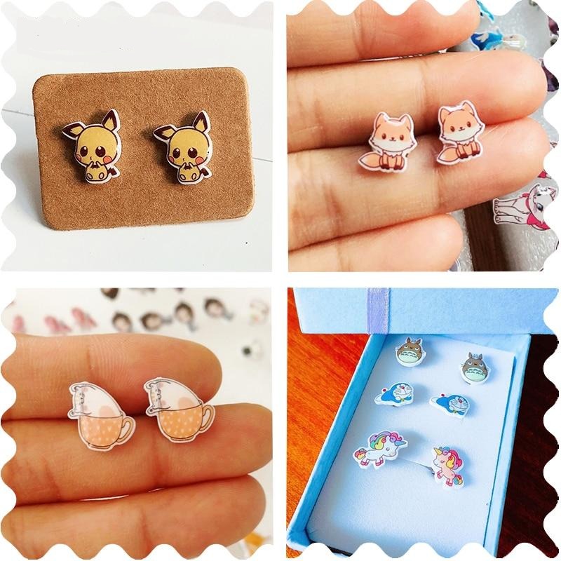 Gray Cat Acrylic Stud Earring 33992021