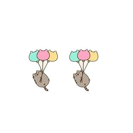 Gray Cat Acrylic Stud Earring 33992021
