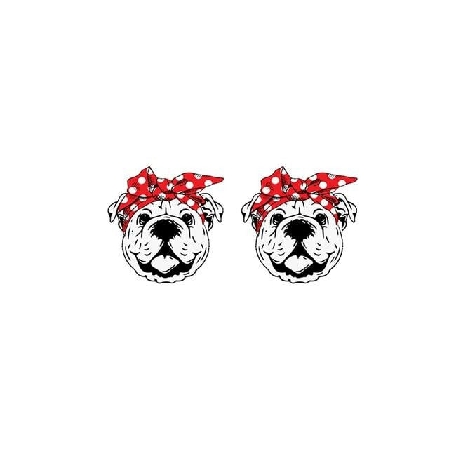 French Bulldog Acrylic Stud Earring 44922217