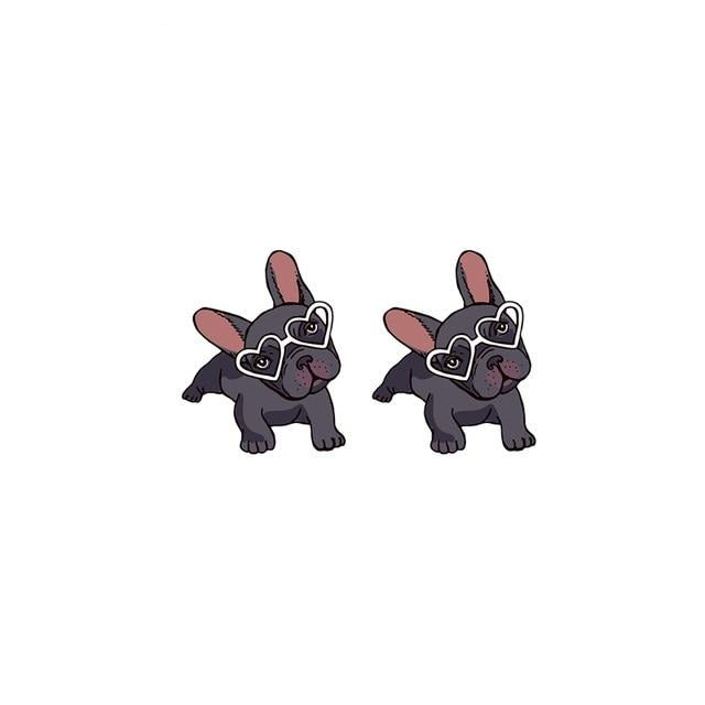 French Bulldog Acrylic Stud Earring 44922217