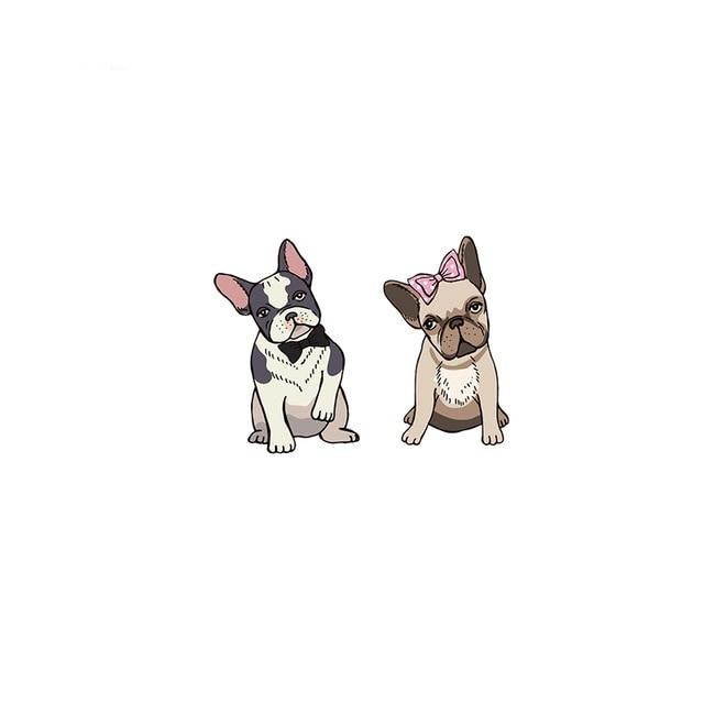 French Bulldog Acrylic Stud Earring 44922217