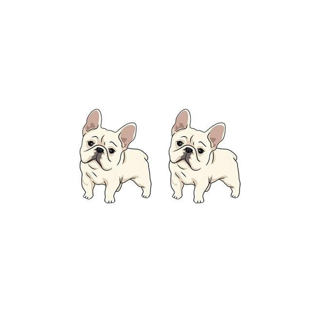 French Bulldog Acrylic Stud Earring 44922217