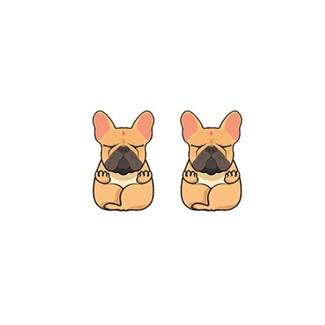 French Bulldog Acrylic Stud Earring 44922217