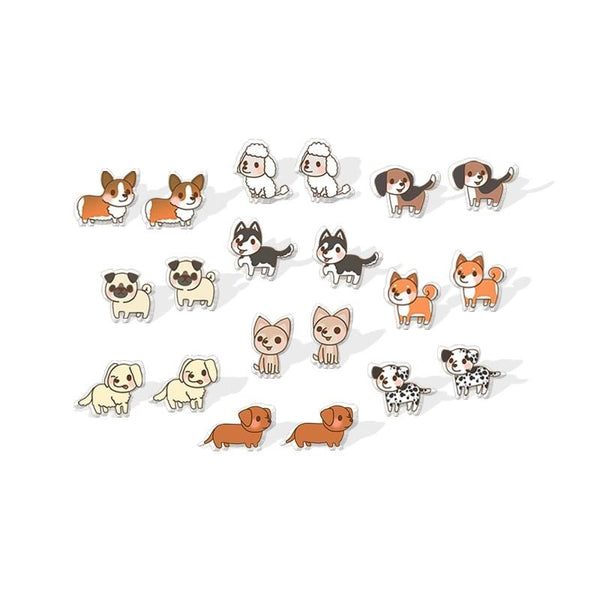 Lovely Dogs Acrylic Stud Earring 45252537