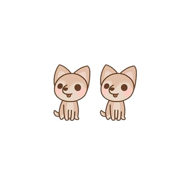 Lovely Dogs Acrylic Stud Earring 45252537