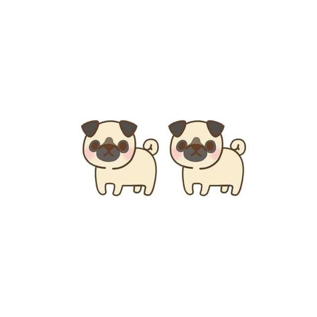 Lovely Dogs Acrylic Stud Earring 45252537