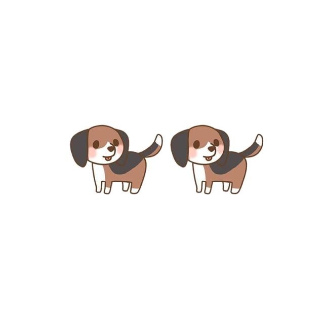 Lovely Dogs Acrylic Stud Earring 45252537