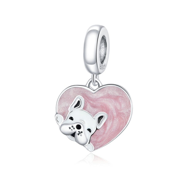 925 Sterling Silver Heart Shape Charm CQC1611