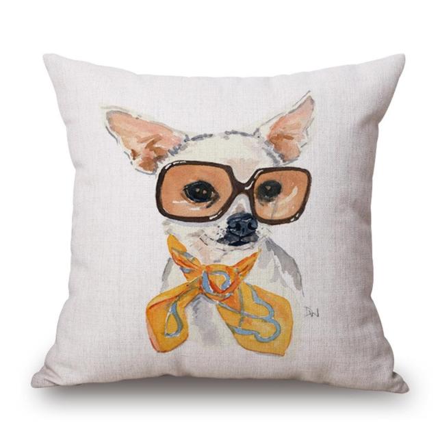 45*45 cm Fashion Cute Animal Cotton Linen Pillow Case Cushion Cover