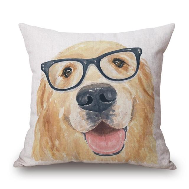 45*45 cm Fashion Cute Animal Cotton Linen Pillow Case Cushion Cover