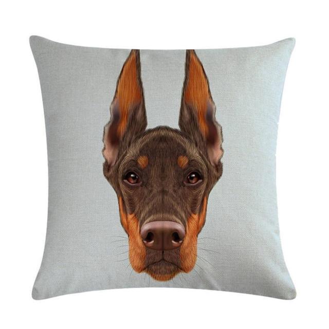 45*45 cm Modern Cute Animal Cotton Linen Pillow Case Cushion Cover