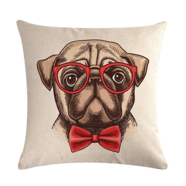 45*45 cm Modern Cute Animal Cotton Linen Pillow Case Cushion Cover
