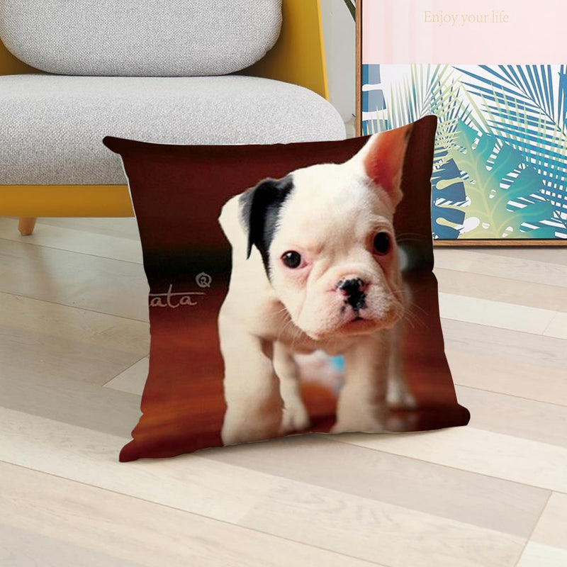 45*45 cm Cute Dog Animal Printed Pillow Case Cushion Cover