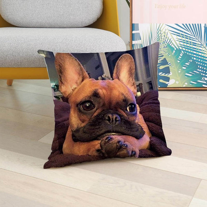 45*45 cm Cute Dog Animal Printed Pillow Case Cushion Cover