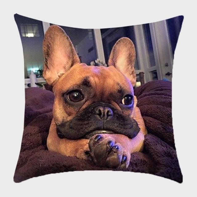 45*45 cm Cute Dog Animal Printed Pillow Case Cushion Cover