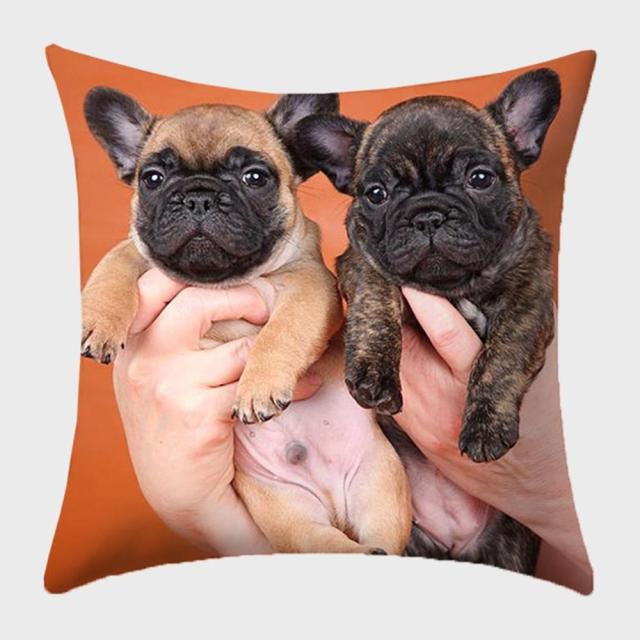 45*45 cm Cute Dog Animal Printed Pillow Case Cushion Cover