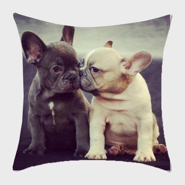45*45 cm Cute Dog Animal Printed Pillow Case Cushion Cover