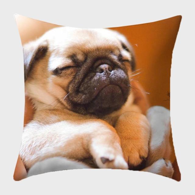 45*45 cm Cute Dog Animal Printed Pillow Case Cushion Cover